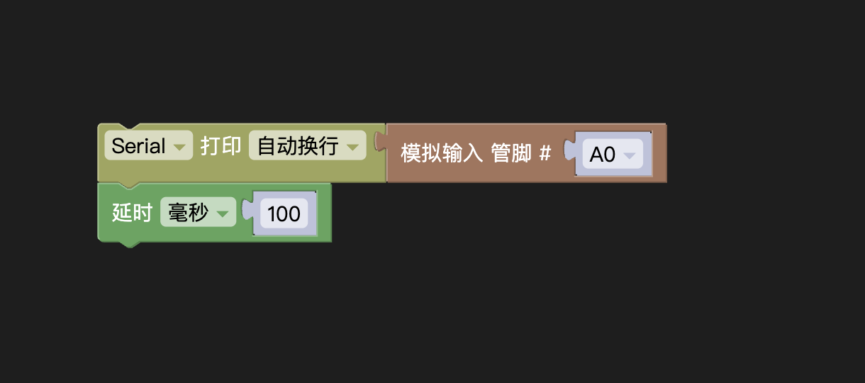 雨滴传感器Mixly代码